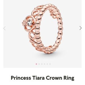 Rose gold princess ring size 6